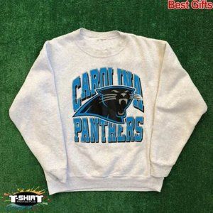 Vintage NFL Carolina Panthers Logo Sweatshirt, Carolina Panthers Shirt, NFL Shir